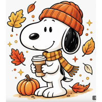 Fall Snoopy Paint & Sip