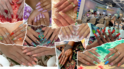 Custom nail art at Premier Nails in River North, Downtown Chicago — creative designs to complement your personal style.