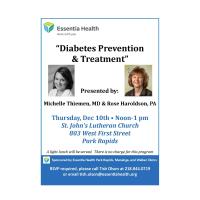Essentia Health presents "Diabetes Prevention & Treatment"