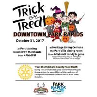 Trick Or Treat Downtown Park Rapids!