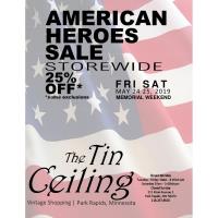 American Heroes Sale 25% Off!