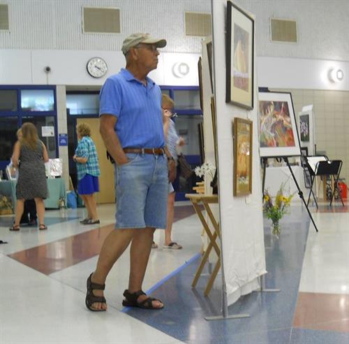 Individual artist display at annual art show