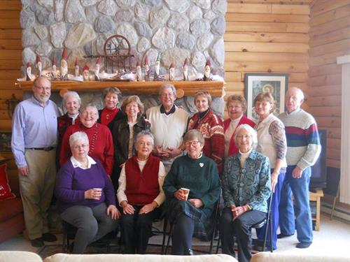 Some of the artist members at christmas get together