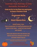 Carters' Fall Festival Night Maze & Wagon Ride