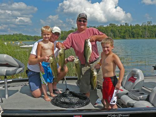 This family are true bass fishermen. 