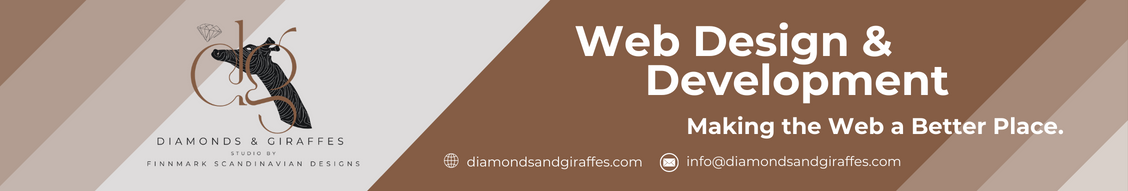 Diamonds and Giraffes Web Design
