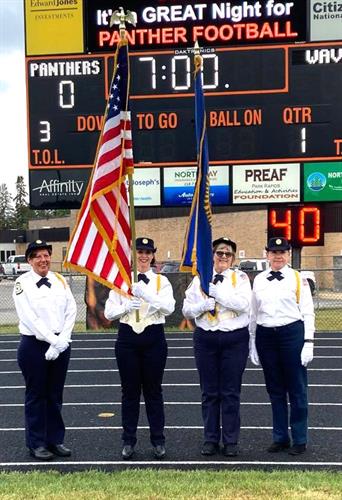 Panther Football Color Guard