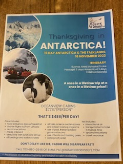 Travel to Antartica with Pat!
