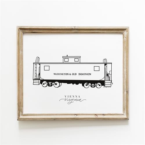 Shop Like You Live Here Vienna Caboose Art Print
