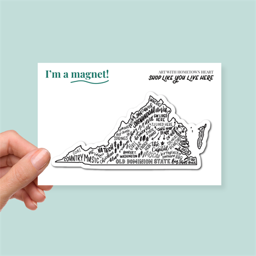 Shop Like You Live Here Vienna Map Magnet