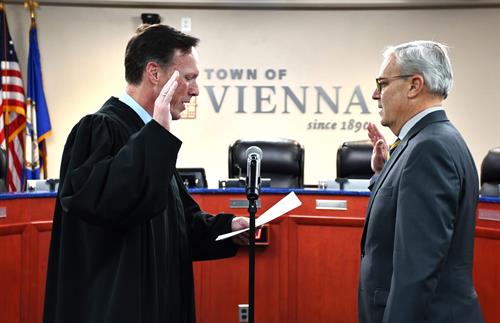 Vienna Town Council swearing in ceremony, January 2026
