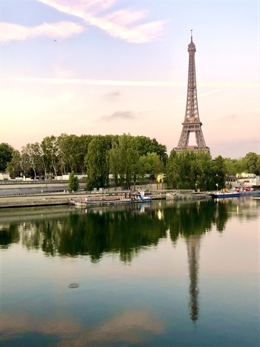 Paris from the Seine. Many river cruises begin or end here