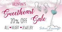 20% OFF SWEETHEART SALE - all heart jewelry