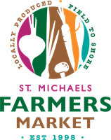 Farm to Table Cooking Demo at the St Michaels Farmers Market with Chef Kerri Clear and special guest Chef Dave Donohue of The Oaks