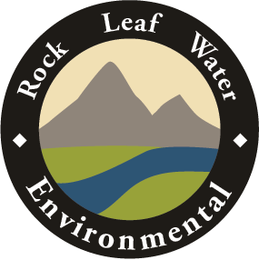 Rock Leaf Water Environmental Logo