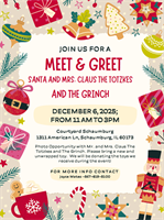Meet & Greet Santa & Mrs. Clause The Totzkes and The Grinch