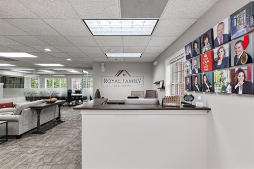Receptionist area of Royal Family Real Estate