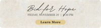 Bid for Hope: Charity Gala to Help End Homelessness