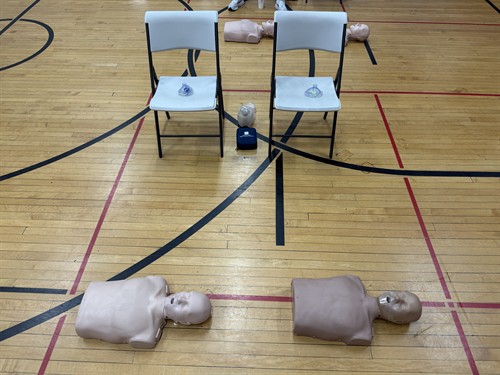 Each student is equipped to practice properly. 