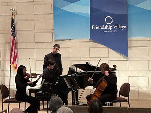 Student Trio Performance at Friendship Village