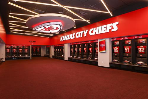 NEWLY Renovated Chiefs' Locker Room