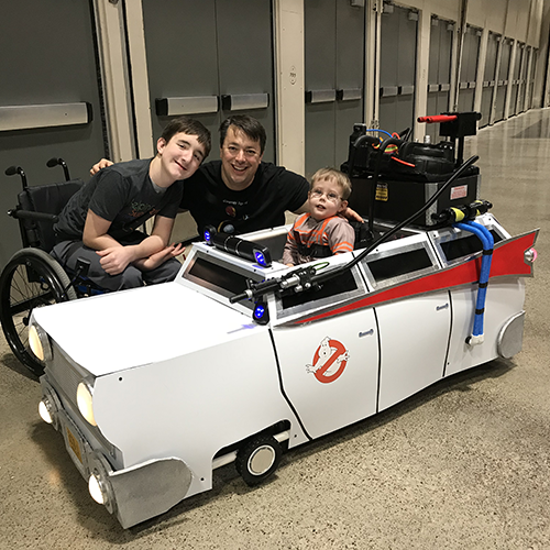 The Ghostbusters Ecto-1 Wheelchair Costume The Ghostbusters Ecto-1 Wheelchair Costume