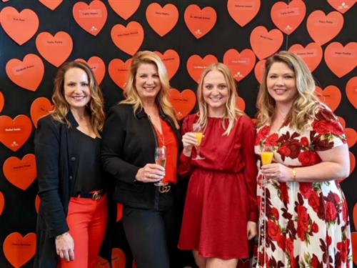 Members of Team Crux at American Heart Association's Go Red For Women Luncheon 2022