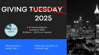 Giving Tuesday...or...Giving 2025