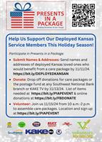 Bring Holiday Joy to Deployed Kansas Troops: Participate in Presents in a Package