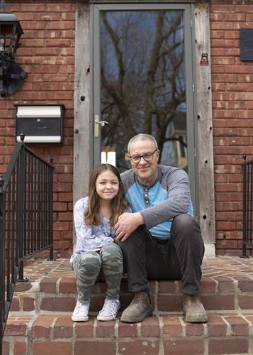 Joe, a tenant leader, and his daughter