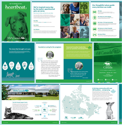 Brochure designed for NVA Canada Pet Hospitals