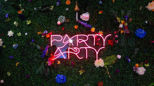 Nelson-Atkins Party Arty 2024 - Neon Logo Sign