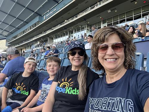 HopeKids Family at a Sporting KC Game 