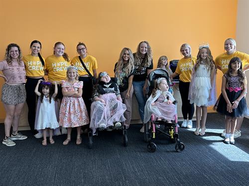 All of our Volunteers and HopeKids during Princess Fashion Show Event 