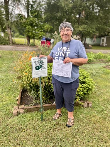 Thanks to Sister Pat, we are a Monarch Way-station. Not only that, the Garden of Hope also provides fresh produce to our guests.