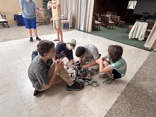 Students Repairing Robot 1