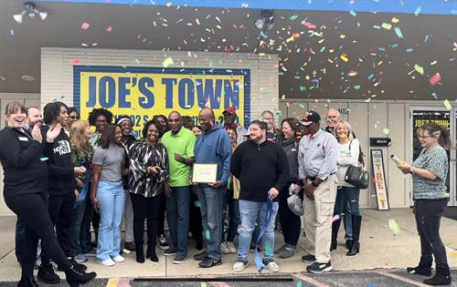 Ribbon Cutting Ceremony with Joe's Town