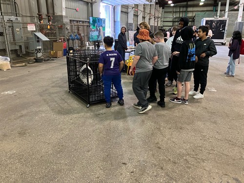 Piper Schools learning about raising poultry