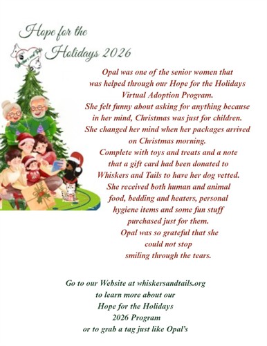 Opal's hope for the Holidays Story 