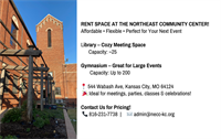Space Rental Available at the NECC!