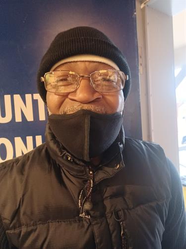 AccessKC covered the cost of an eye exam and glasses for this grateful client of Bishop Sullivan Center.
