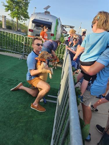 Great Plains SPCA out in the community at a Sporting KC match
