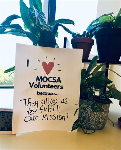 MOCSA has many opportunities for Volunteers interested in serving their community and working to end sexual violence.