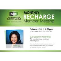 Monthly RECHARGE Membership Meeting