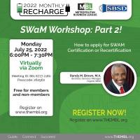 2022 SWaM Workshop Part 2