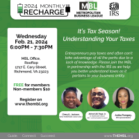 Member RECHARGE - Mix, Mingle and Learn to Navigate Your Taxes