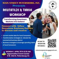 Petersburg Revitalize & Thrive Workshop - April 15th!