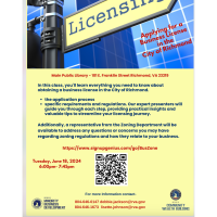 Licensing - Applying for a Business License in the City of Richmond