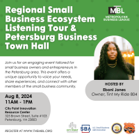 Petersburg Small Business Ecosystem Listening Tour & MBL Town Hall