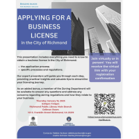 Applying for a Business License in the City of Richmond